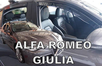 Вітровики Alfa Romeo Giulia 2016+ 5D (вставні, кт - 4шт) (Heko)