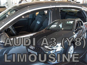 Вітровики Audi A3 (Y8) 2020+ 4D (вставні, 4шт) Limousine (Heko)