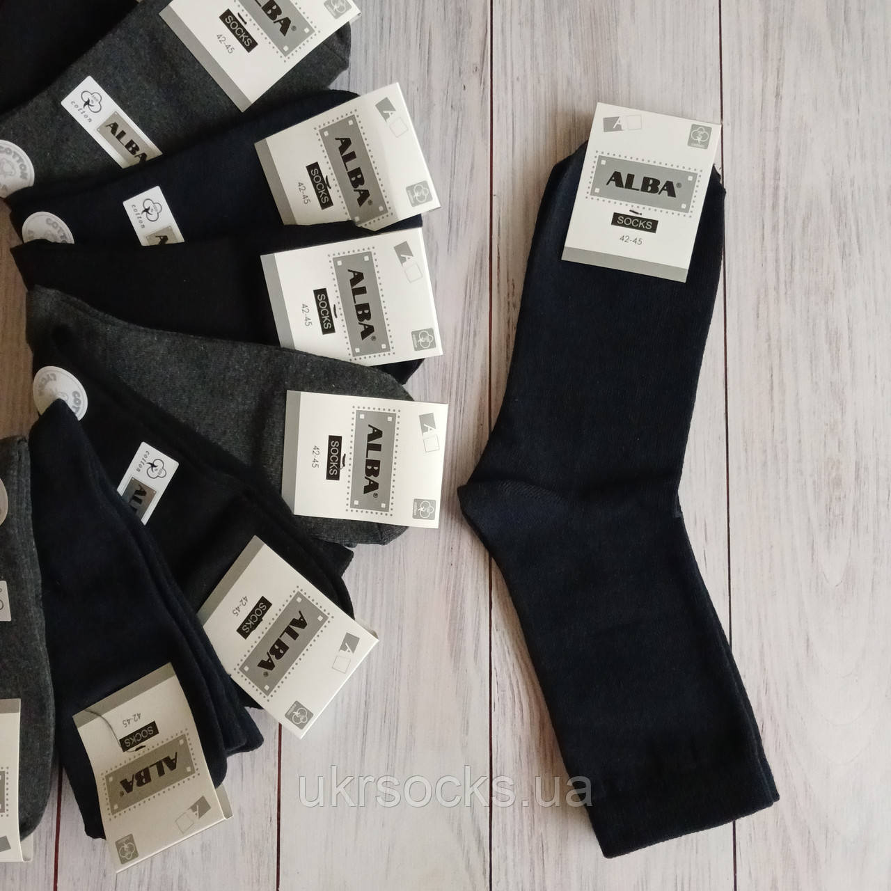 Шкарпетки чоловічі Alba класичні  ассорти 45-47 | 12 пар, фото 1