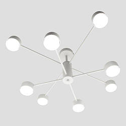 Люстра RAY 8xGX53 WHITE (4+4) біла на 8 ламп GX53 Luminaria 220V IP20 (стельовий світильник під змінні LED лампи) 780x300мм