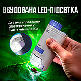 Мікроскоп дитячий цифровий SBTR 60x — 200x Біло-синій (micros-KD), фото 6