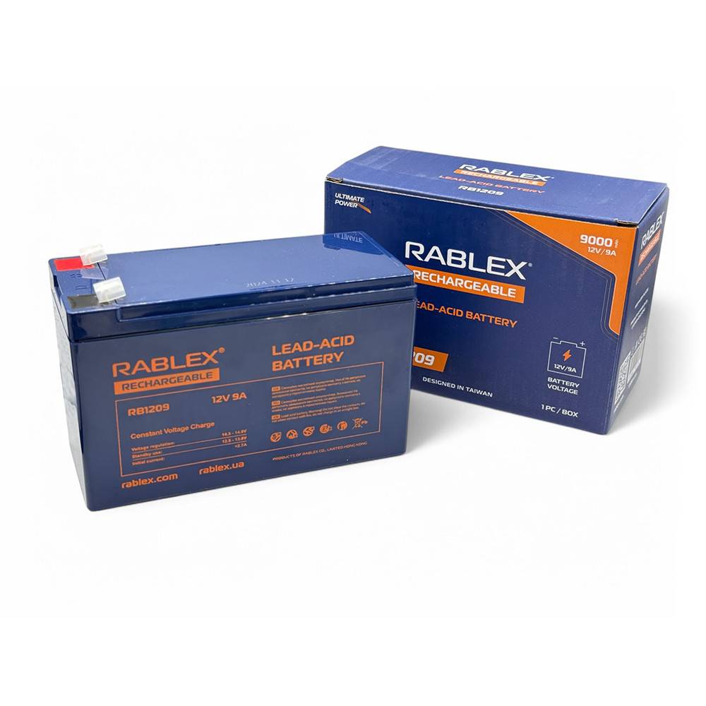 Акумулятор 12v 9Ah Rablex RB-1209