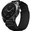 Тканевий ремінець QuickFit 22мм для Garmin Fenix 7 / 6 / 6 Pro / 5 / 5 Plus чорний, фото 3