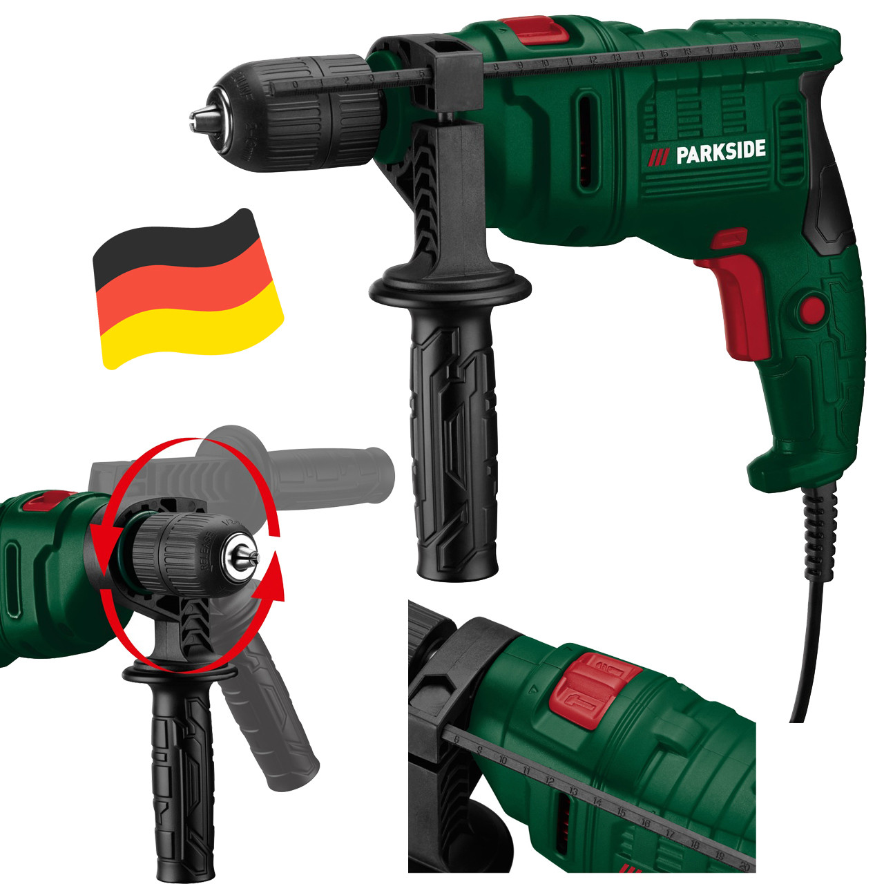 Ударний дриль Parkside PSBM D5 (500 Вт, 13 Нм, 49000 уд./хв, Німеччина), фото 1