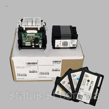 Друкуюча головка CB863-80002A до HP 6100, 6600, 6700, 7110, 7610, 7510, 7110, 7510, 7512, 7612 + комплект картриджів, фото 1