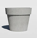 Кашпо для вулиці "Борміо" вазон бетонний горщик для квітів та дерев, для вулиці, саду, дачі та тераси, фото 3