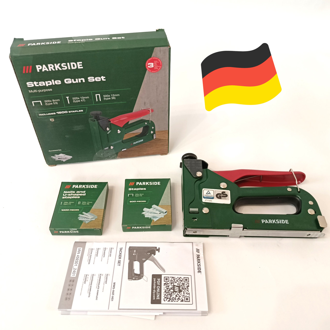 Ручний степлер PARKSIDE WWS-HAT-H01 (універсальний, захист, Німеччина), фото 1