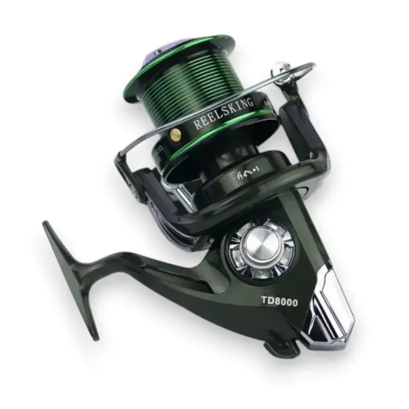 Рибальська Коропова Котушка ReelsKing TD 8000 розмір (Зелена), фото 1