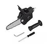 Насадка ланцюгова пила 6" для дриля та шуруповерта змінний перехідник міні пила з швидкознімним механізмом, фото 10