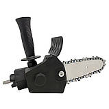 Насадка ланцюгова пила 6" для дриля та шуруповерта змінний перехідник міні пила з швидкознімним механізмом, фото 9