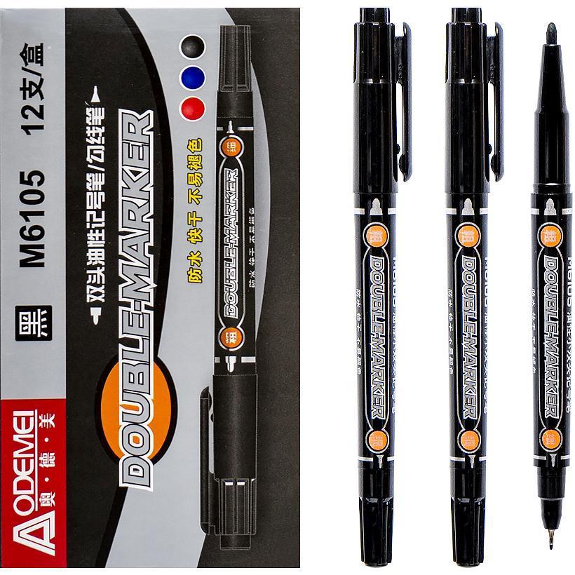 Маркер тонкий чорний 6105 "Odemei", фото 1