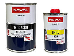 Автоемаль 2K Optic Acryl від Novol (в асортименті) 101 Біла,  0.8л + затв. 0.4л