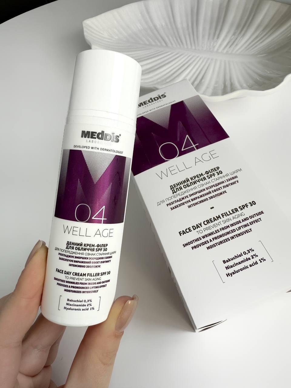 Денний крем-філлер для обличчя Meddis Well Age SPF 30, 50 мл.