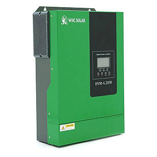 Гібридний інвертор ДБЖ HVM-6.2KW 6200W, 48V, струм заряду 0-120A, 60-500V, MPPT (120А, 500 Vdc)