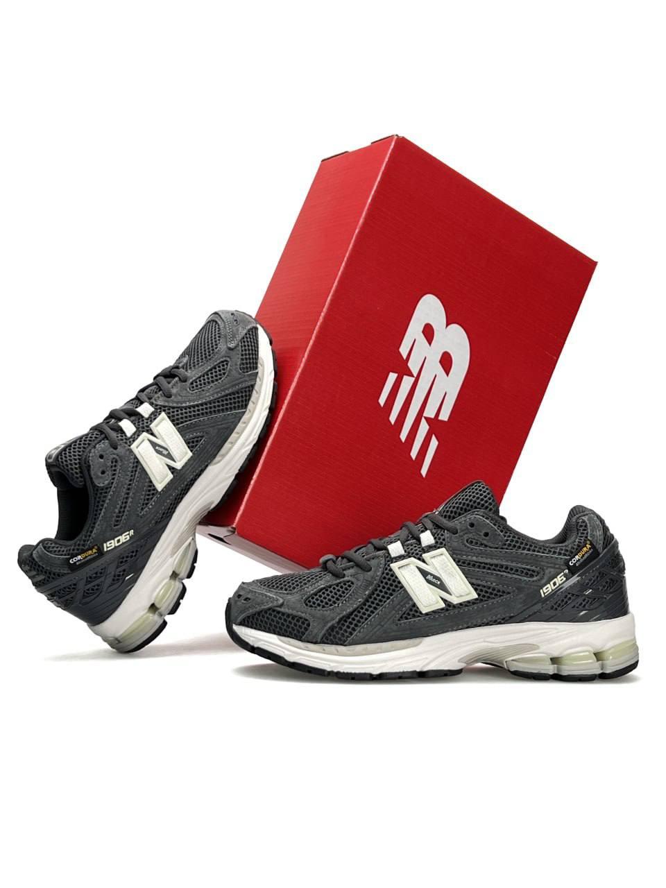 Чоловічі кросівки замша текстиль New Balance 1906R New Grey White, кеди Нью Беланс сірі. Чоловіче взуття