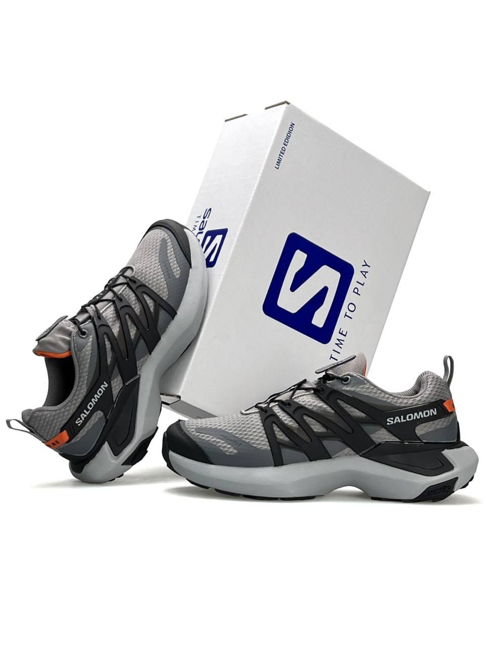 Чоловічі кросівки Salomon XT Pu_Re Advanced Black Orange, кеди текстиль нейлон Соломонсірі. Чоловіче взуття
