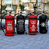 Вогнегасник бар, чорний, Саша не бухає Саша відпочиває, подарунок хлопцю, батькові, пожежнику, фото 7