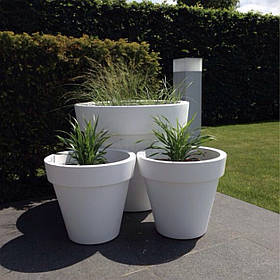Вазон вуличний бетонний "Борміо" кашпо горщик для квітів та дерев, для вулиці, саду, дачі та тераси