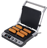 Гриль настільний притискний професійний Електрогриль  2в1 3000 Вт Adler Електричний контактний гриль