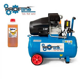 Компресор 50 л. 3 л.с. 2,2 КВт 2 циліндри 360 л/хв LB50V Profline 3,0 HP