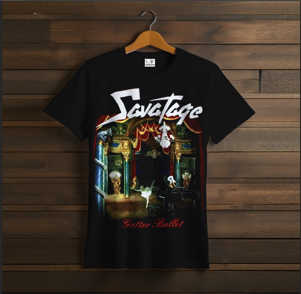Футболка унісекс з принтом "Savatage, саватаж, лого, група, фанат, подарунок, Rock Band, група, гурт, рок, музиканти, виконавці 1"