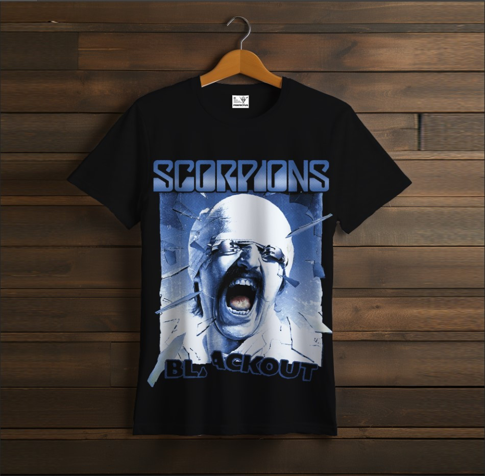 Футболка унісекс з принтом "Scorpions, скорпіонс, лого, група, фанат, подарунок, Rock Band, група, гурт, рок, музиканти, виконавці