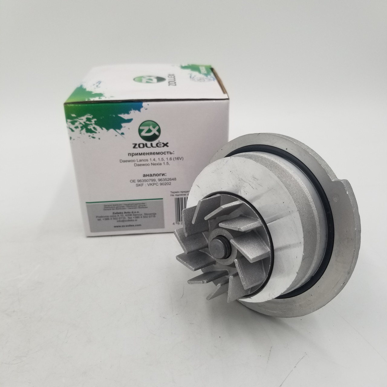 Насос водяний (помпа) Ланос 1.5 Zollex Польща