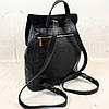 Рюкзак жіночий "Неаполь" натуральна шкіра і замш, колір чорний, фото 4