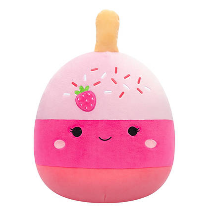 М'яка іграшка SQUISHMALLOWS – ПОЛУНИЧНИЙ КЕЙК-ПОП ПАМА (30 cm), фото 1