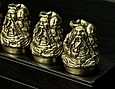 Набір 6 бронзових чарок перевертарів "Козацька рада" у подарунковому футлярі ручна робота українських майстрів, фото 6