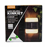 Комплект із двох сонячних світильників бра на сонячній батареї, 9 x 9 x 2,3 см Garden Line SOL3736, фото 5