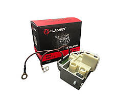 Регулятор напруги (інтеграл) КАМАЗ, МАЗ С/О у зборі (ген.273) FLAGMUS