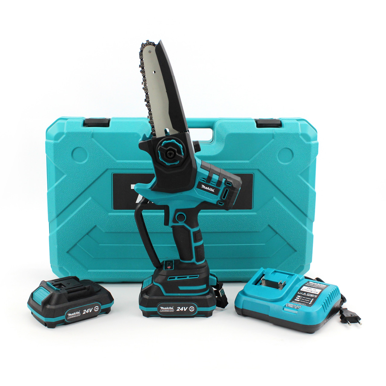 Акумуляторна міні-пила Makita DUC190HN (24V, 5Аh, шина 15 см) безщіткова. АКБ гілкоріз Макіта