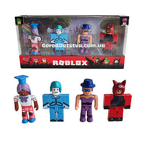 Колекційні фігурки герої Роблокс ROBLOX 4 фігурки висота 7 см рухомі кінцівки