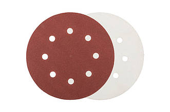 Круг шліфувальний на липучці Mastertool 180мм x Р36 x 8 отворів (5шт) (08-1803-H)