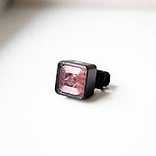 Ліхтар задній алюм. AU136 червоний 100LM, акум.500mAh, type-C