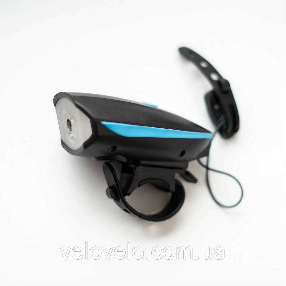 Ліхтар передній PU41 300LM,CREE XPG, акум.1200mAh, з сигналом, USB