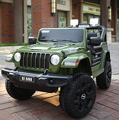 Дитячий електромобіль JEEP LT 4x4 зелений PlayHouse (Польща)