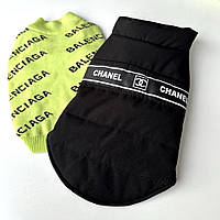 Брендовий жилет для Собак Chanel | Жилет Шанель для собак, чорний