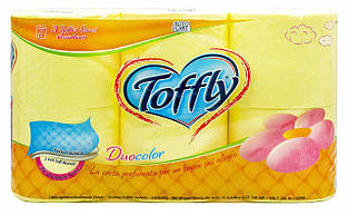 Туалетний папір Toffly Lemon 3-х шаровий 6 х 180 відривів