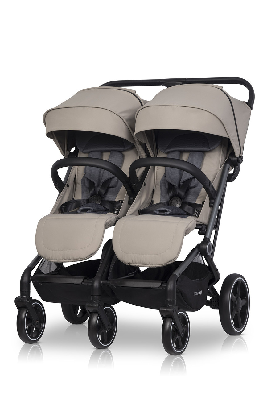 Коляска для двійнят Easy-Go Echo 2024 бежевий