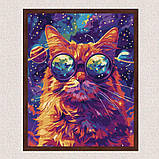 Картина за номерами Тварини. Космічний пухнастик 30*40 см Ідейка KHO 6651 exp, фото 3