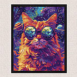 Картина за номерами Тварини. Космічний пухнастик 30*40 см Ідейка KHO 6651 exp, фото 4