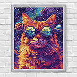 Картина за номерами Тварини. Космічний пухнастик 30*40 см Ідейка KHO 6651 exp, фото 6