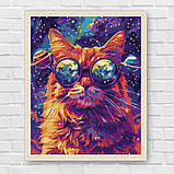Картина за номерами Тварини. Космічний пухнастик 30*40 см Ідейка KHO 6651 exp, фото 7