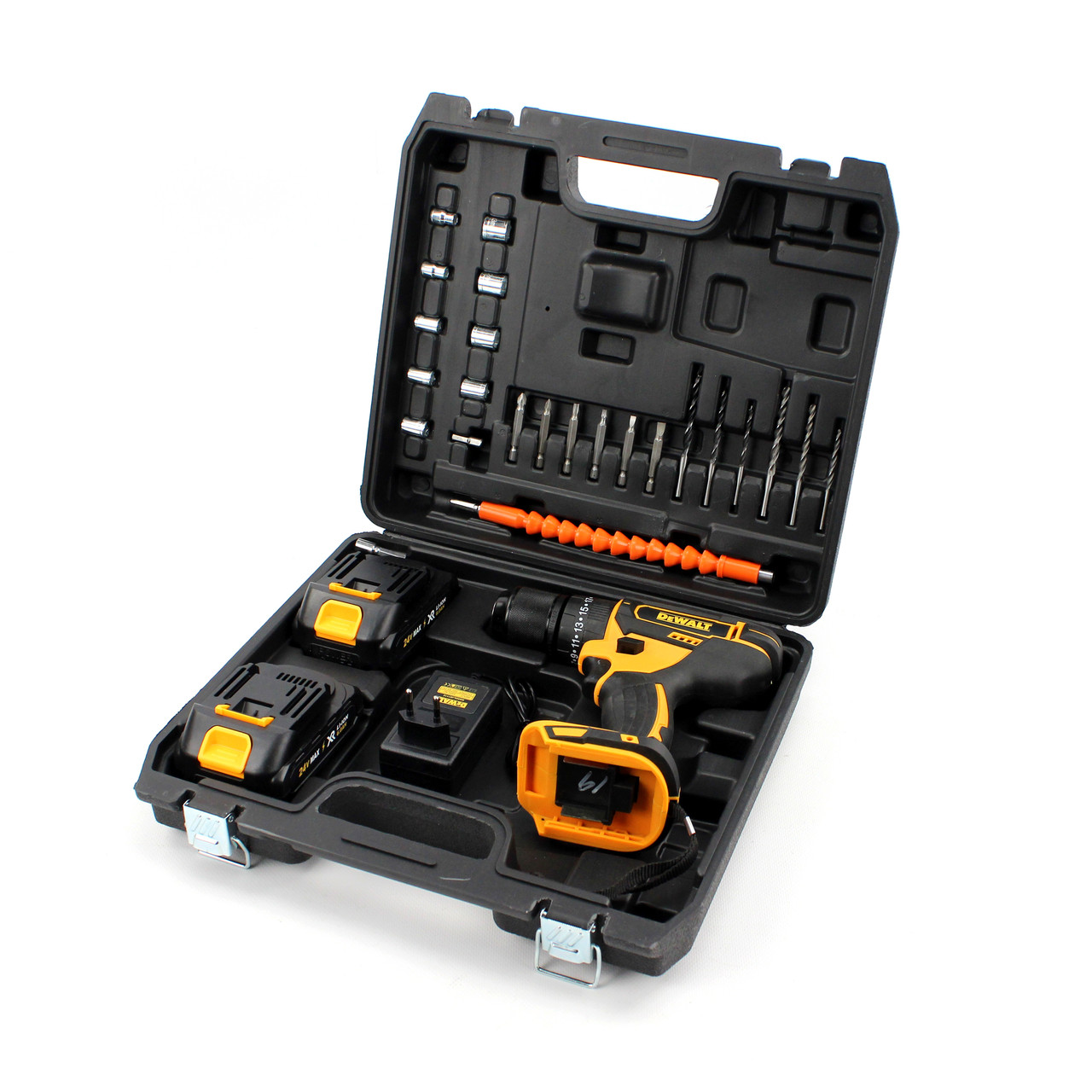 Ударний шуруповерт DeWALT DCD796 (24V, 6AH) з набором інструментів. Акумуляторний шуруповерт Деволт