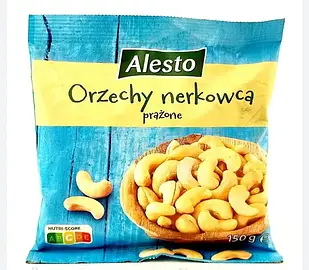 Горіхи кеш'ю смажений Alesto 150 г (без солі)