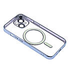 Чохол Chrome Silicone Case with MagSafe для Apple iPhone 15 Blue, фото 4