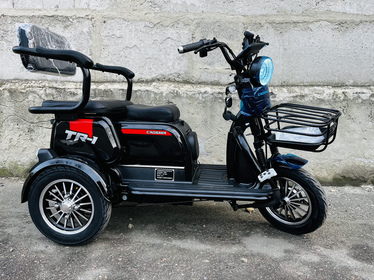 Електротрайк Crosser TR1 PRO 72V/24AH/1000W 2025-2026, фото 1