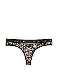 Трусики Стрінги Victoria's Secret Logo Thong Panty, Леопардові
